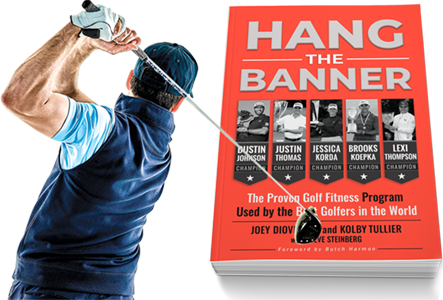 golfer and book cover
